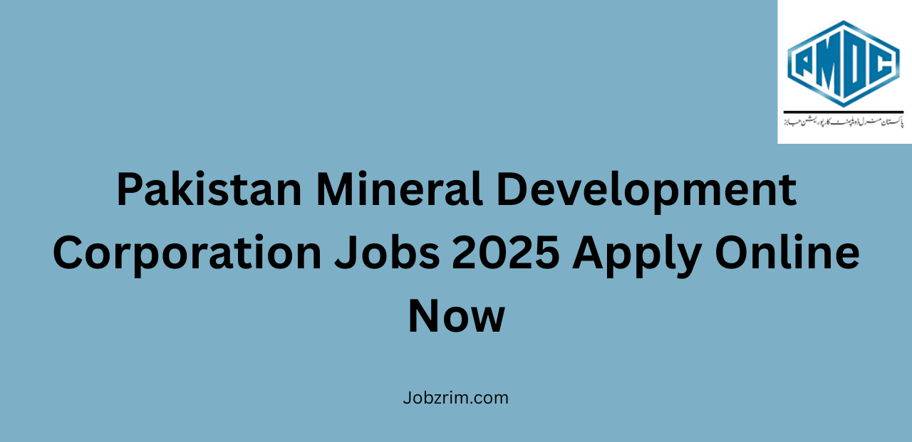 Pakistan Mineral Development Corporation Jobs 2025