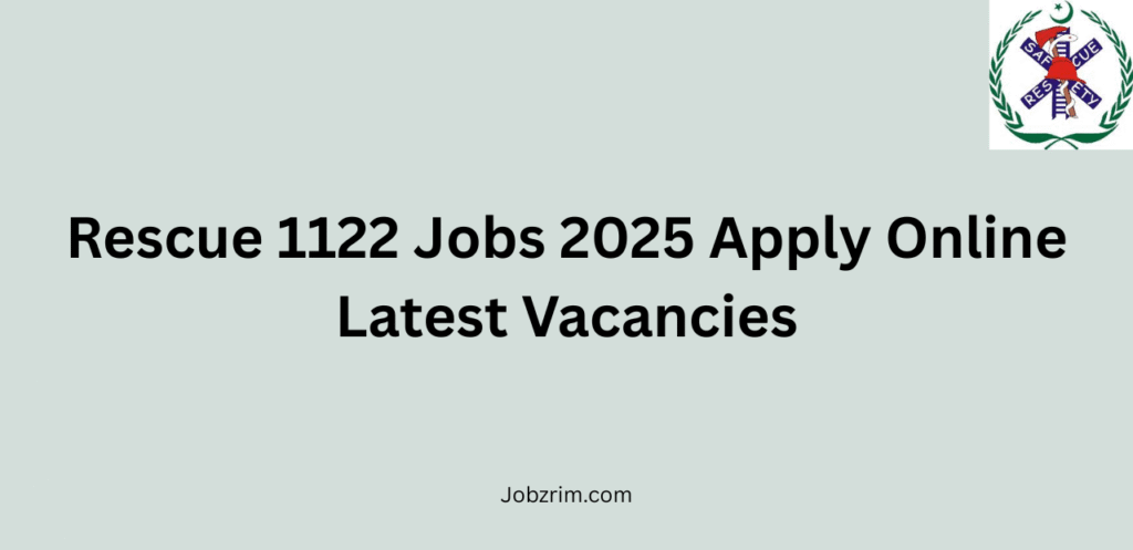 Rescue 1122 Jobs 2025