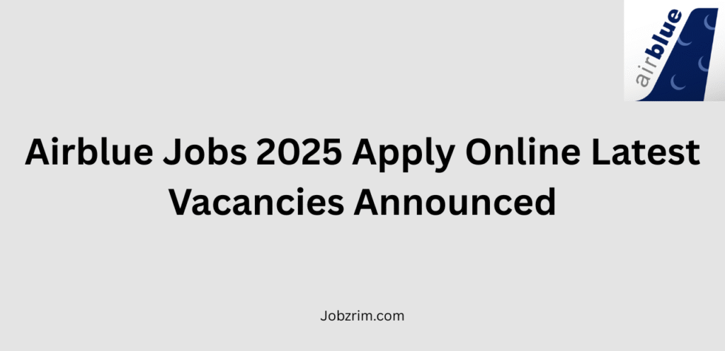 Airblue Jobs 2025