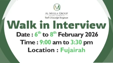 Al Mulla Group Walk in Interview in Fujairah