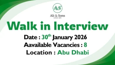 Ali & Sons Walk in Interview in Abu Dhabi 2026