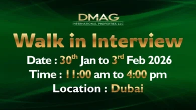 DMAG International Properties Walk in Interview in Dubai