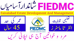 Faisalabad Industrial Estate Development and Management Company FIEDMC Jobs
