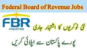 Federal Board of Revenue FBR Jobs 2026