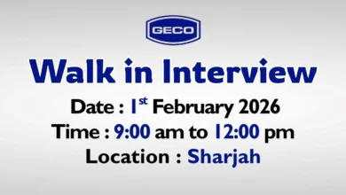 GECO Walk in Interview in Sharjah