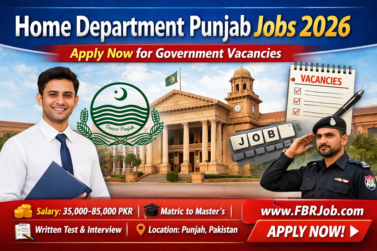 Home Department Punjab Jobs 2026