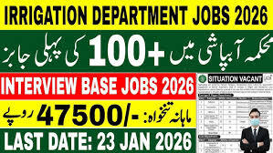 Irrigation Department Punjab Jobs 2026