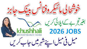 Khushhali Microfinance Bank Jobs