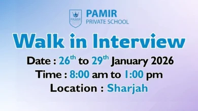Pamir Private School Walk in Interview in Sharjah