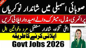 Provincial Assembly Secretariat Jobs