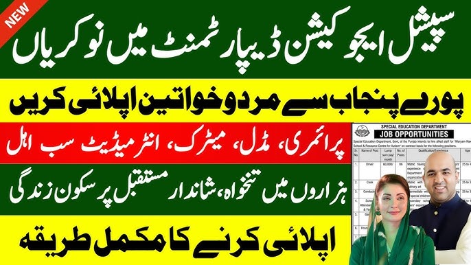 Special Education Department Punjab Jobs 2026