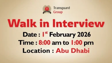 Transguard Group Walk in Interview in Abu Dhabi