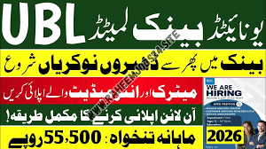 United Bank Limited UBL Jobs 2026
