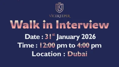 Vicekeeper Walk in Interview in Dubai