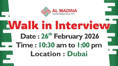 Al Madina Group Walk in Interview in Dubai