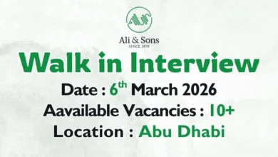 Ali & Sons Walk in Interview in Abu Dhabi