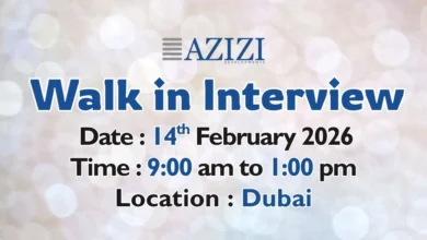 Azizi Developments Walk in Interview in Dubai