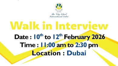 City School International Walk in Interview in Dubai