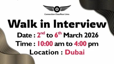 Connection Chauffeur Limo Walk in Interview in Dubai