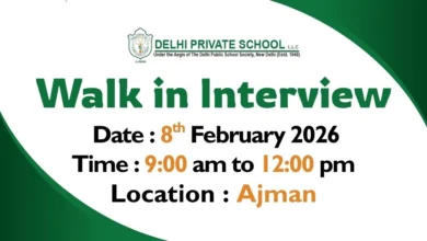 Delhi Private School Walk in Interview in Ajman