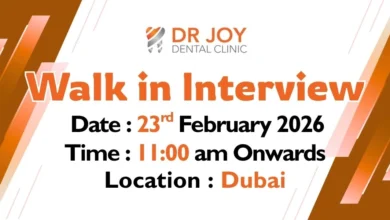 Dr Joy Dental Clinic Walk in Interview in Dubai
