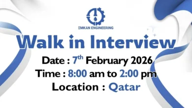 EMKAN Engineering Walk in Interview in Qatar