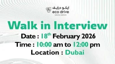 Eco Drive Walk in Interview in Dubai