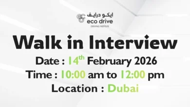 Eco Drive Walk in Interview in Dubai