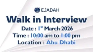 Ejadah Walk in Interview in Abu Dhabi