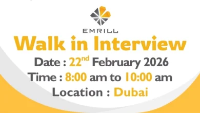 Emrill Walk in Interview in Dubai