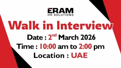 Eram HR Solutions Walk in Interview in UAE