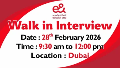 Etisalat Walk in Interview in Dubai