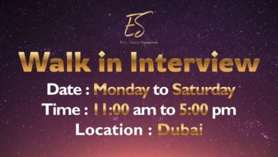 EvSye Facility Walk in Interview in Dubai
