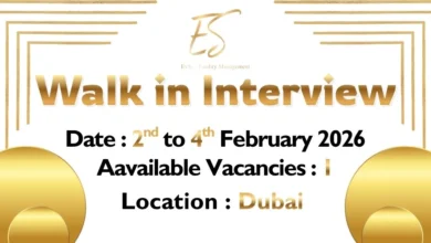 EvSye Facility Walk in Interview in Dubai
