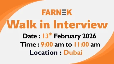 Farnek Walk in Interview in Dubai