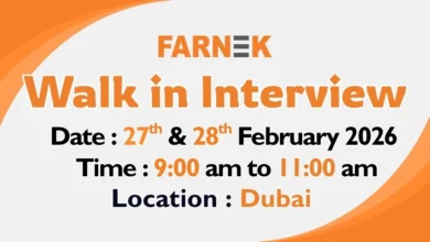 Farnek Walk in Interview in Dubai