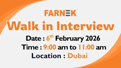 Farnek Walk in Interview in Dubai