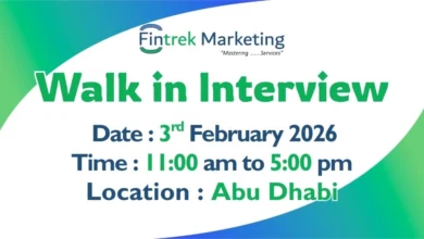 Fintrek Marketing Walk in Interview in Abu Dhabi