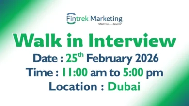 Fintrek Marketing Walk in Interview in Dubai