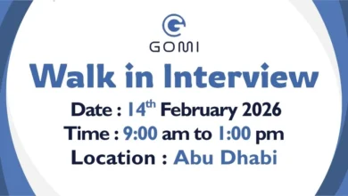 GOMI Walk in Interview in Abu Dhabi