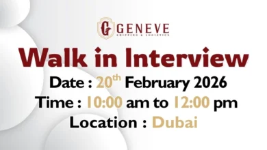Geneve Shipping Walk in Interview in Dubai