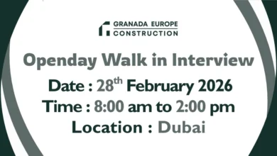Granada Europe Construction Open Day Walk in Interview in Dubai
