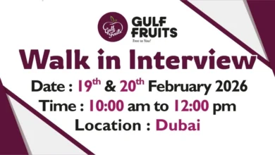 Gulf Fruits Trade Company Walk in Interview in Dubai