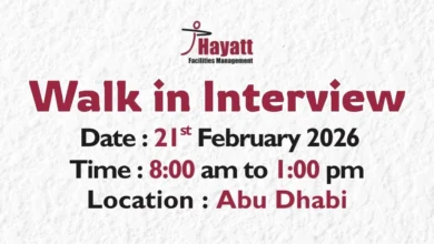 Hayatt Group Walk in Interview in Abu Dhabi
