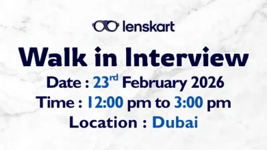 Lenskart Optical Walk in Interview in Dubai