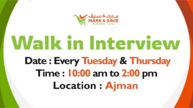 Mark & Save Walk in Interview in Ajman