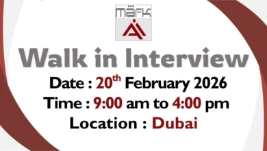 Markai Walk in Interview in Dubai