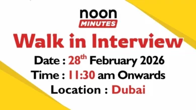 Noon Minutes Walk in Interview in Dubai