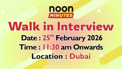 Noon Minutes Walk in Interview in Dubai