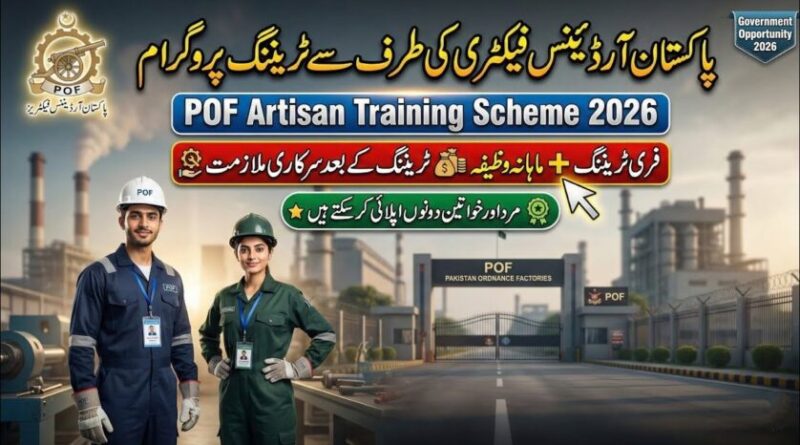 Pakistan Ordnance Factory POF Jobs